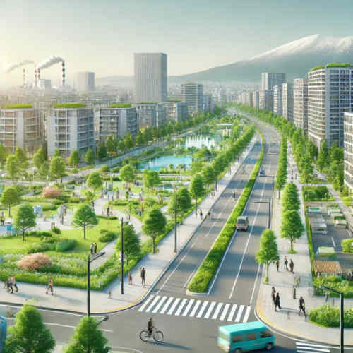 Die Stadt Fukushima heute
